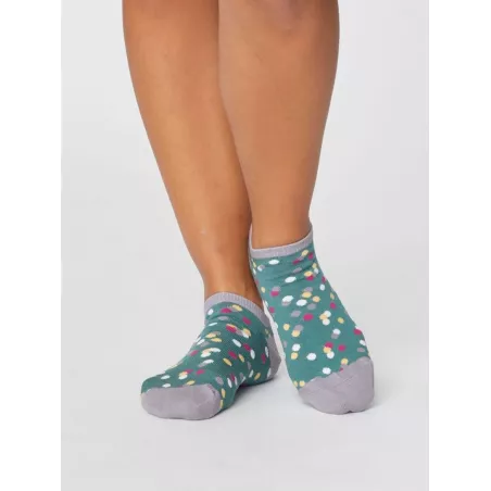 Socquettes femme matières bambou et coton biologique