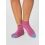 Socquettes femme pois magenta pink
