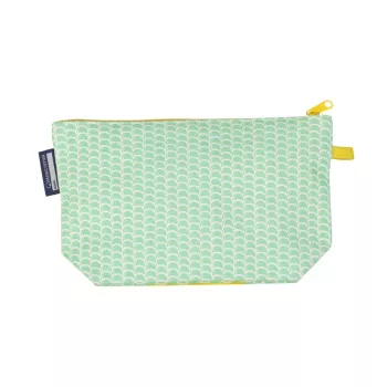 Trousse coton bio Hippocampe vert