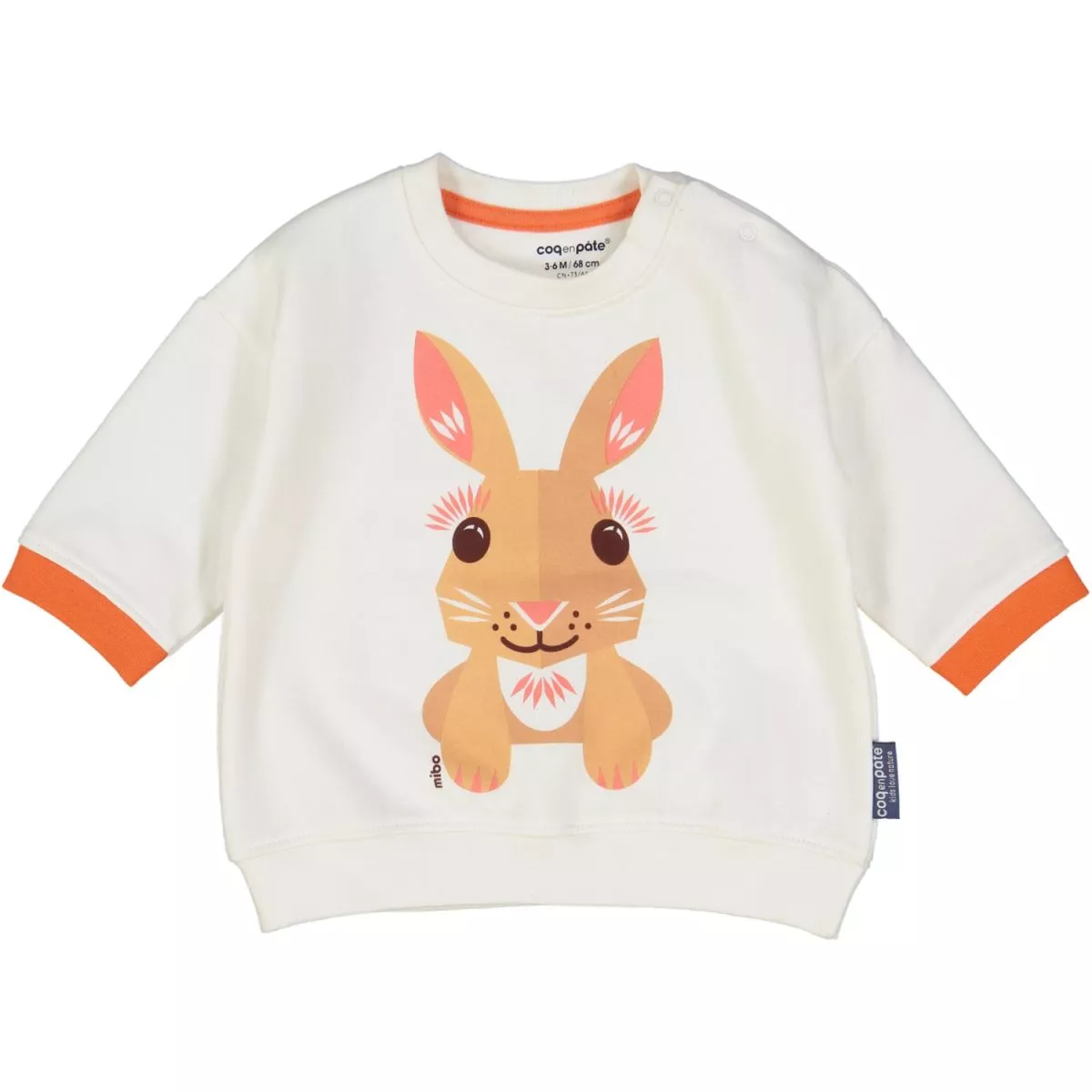 Sweat lapin en coton biologique