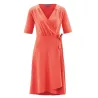 Robe cache coeur en jersey couleur crabe