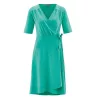 Robe femme cache coeur en jersey verte émeraude