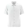 Chemise homme manches courtes 100% chanvre blanche