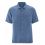 Chemise homme manches courtes 100% chanvre blueberry