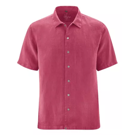 Chemise homme manches courtes 100% chanvre