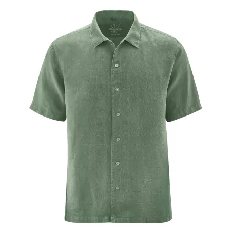 Chemise homme manches courtes 100% chanvre