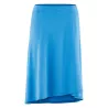 Jupe femme portefeuille en jersey bleue topaze