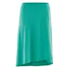 Jupe femme portefeuille en jersey emeraude