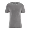 Tee-shirt jersey homme uni col rond manches courtes chanvre taupe