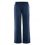 Pantalon femme taille haute coupe 7/8 bleu marine