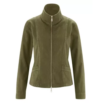 Veste femme col haut en chanvre et coton bio