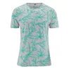 Tee-shirt homme corail chanvre et coton bio vert emeraude