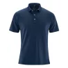 Polo homme uni coupe décontractée bleu marine