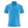 Polo homme uni coupe décontractée bleu topaze