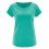 Tee-shirt uni femme manches raglan vert émeraude hempage