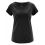 Tee-shirt uni femme manches raglan noir hempage
