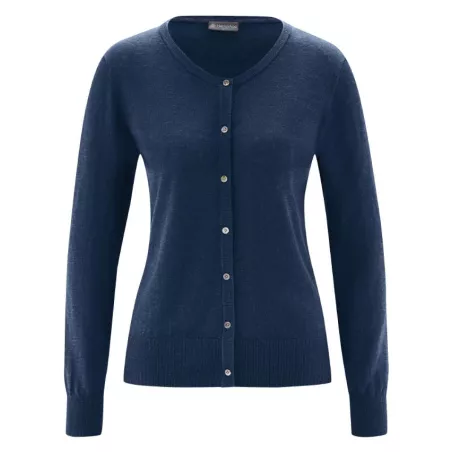Cardigan, gilet, slim, tricot, chanvre et coton bio