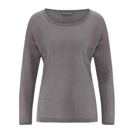 Pull léger femme 100% chanvre naturel tissu tricoté