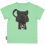 T-shirt enfant jaguar couleur vert coton bio et écoresponsable verso