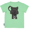 T-shirt enfant jaguar couleur vert coton bio et écoresponsable verso