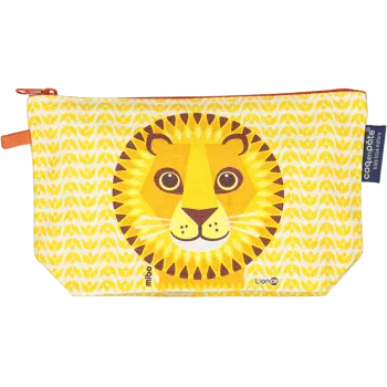 Trousse enfant jaune Coq en Pâte lion recto