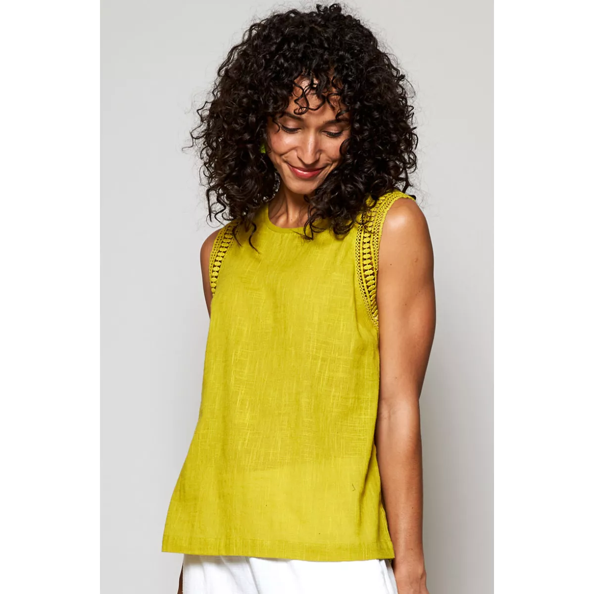 Débardeur léger avec détails aux manches - Coton bio