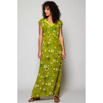 Robe longue femme imprimée zanzibar - Nomads Clothing
