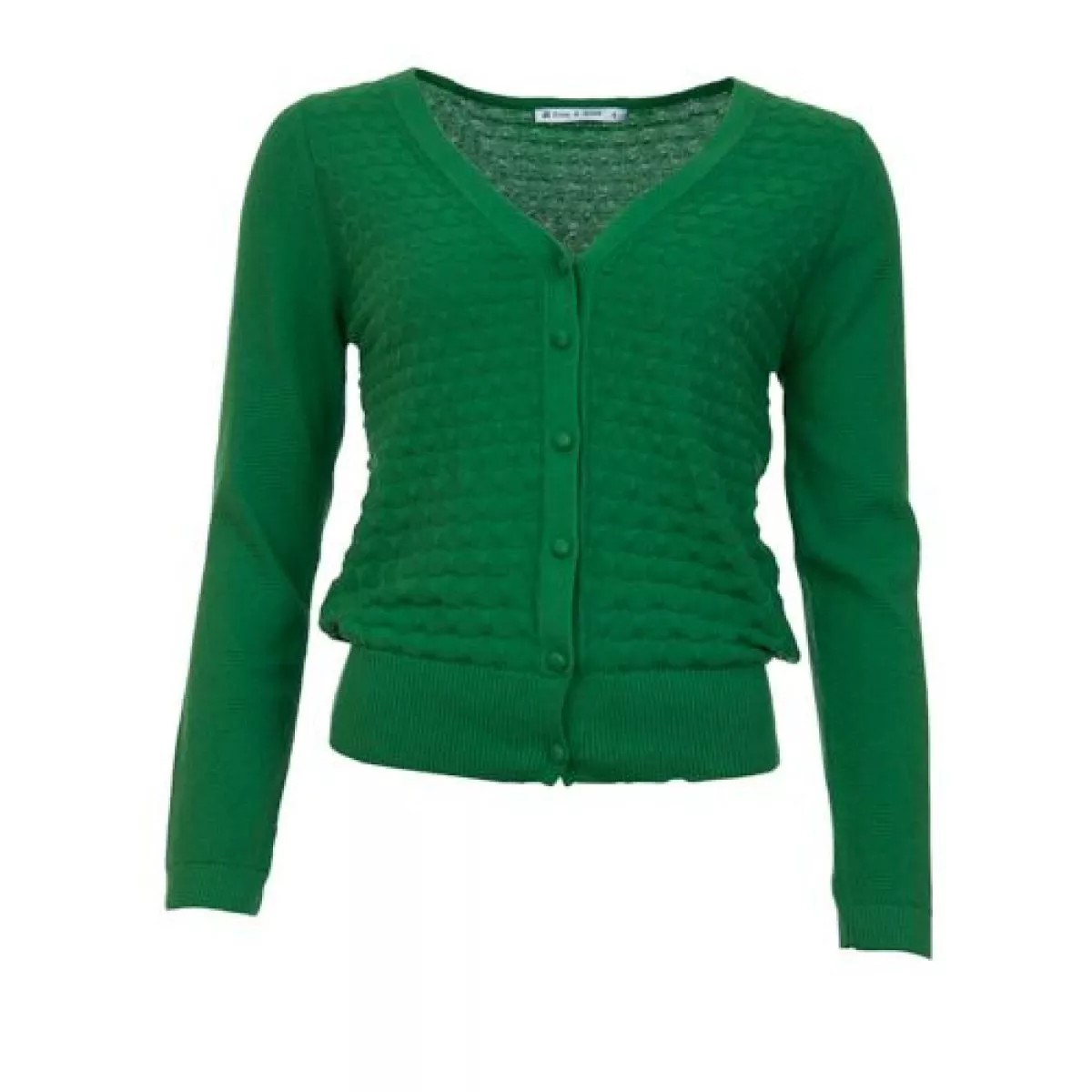 Cardigan vert Gerdy 100% coton biologique