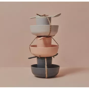 Set repas "BAMBINO" - Fibre de bambou Set repas "BAMBINO" - Fibre de bambou