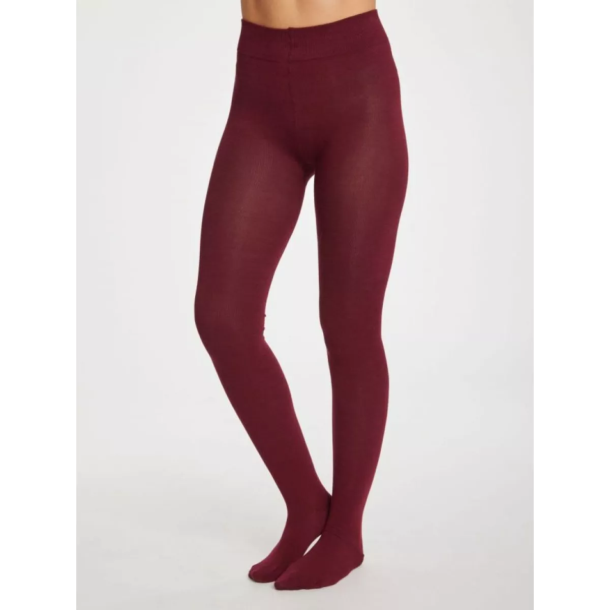 Collants en bambou bordeaux Bilberry