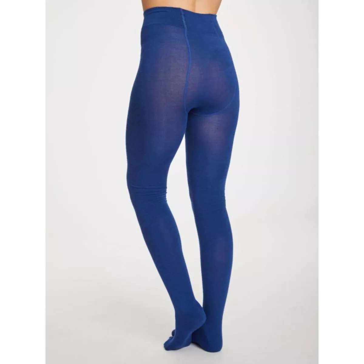 Collants unis essentiels en viscose de bambou – Bleu saphir