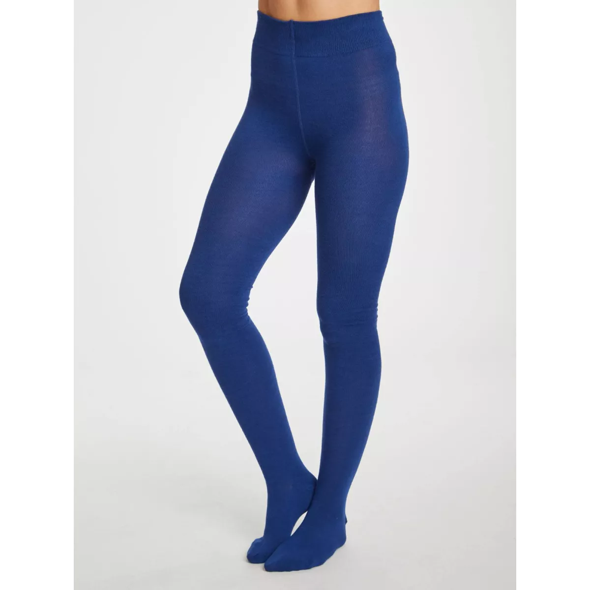 Collants en bambou bleu saphir blue