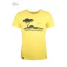 Tee shirt jaune chanvre coton imprimé Protect the environment