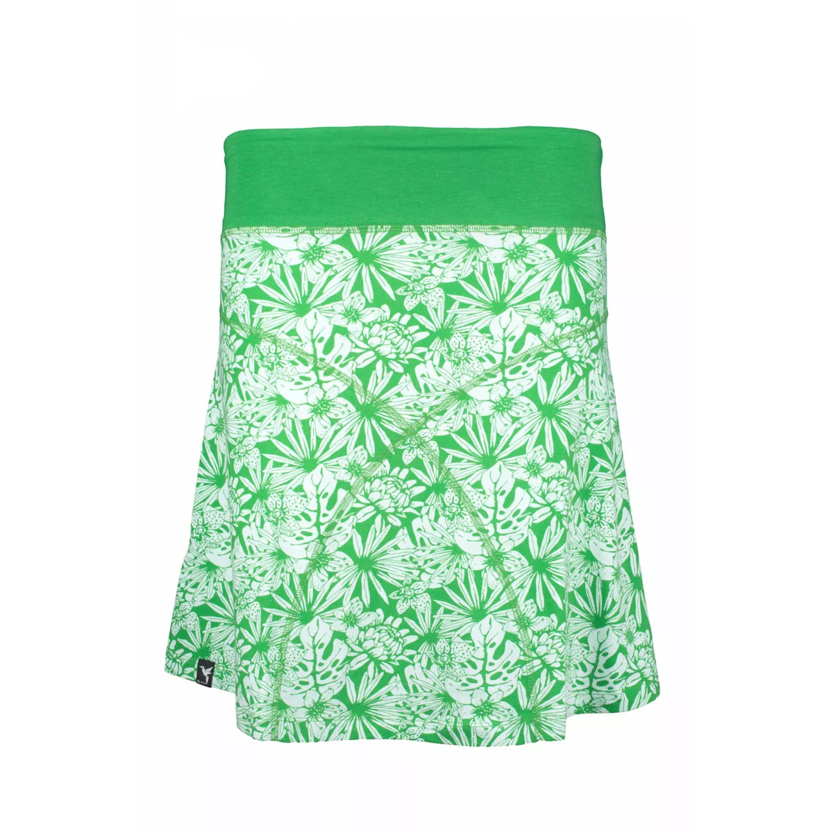 Jupe Bio Daily imprimée fleurs ou papillons en chanvre et coton bio