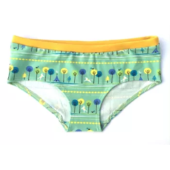 Boxer original, arbres et chevaux