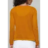 Pull femme en maille texturée coton bio