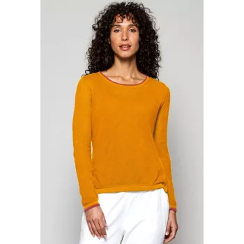 Pull en maille texturée coton bio