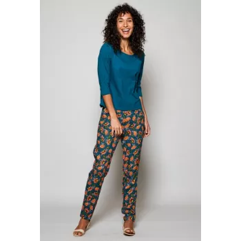 Te shirt femme bleu sarcelle de la marque Nomads