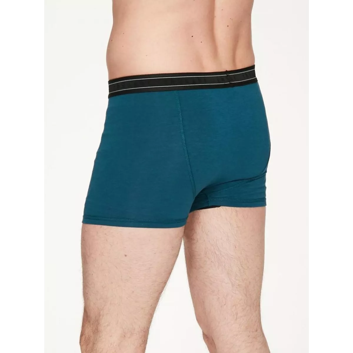 Boxer bambou et coton biologique bleu