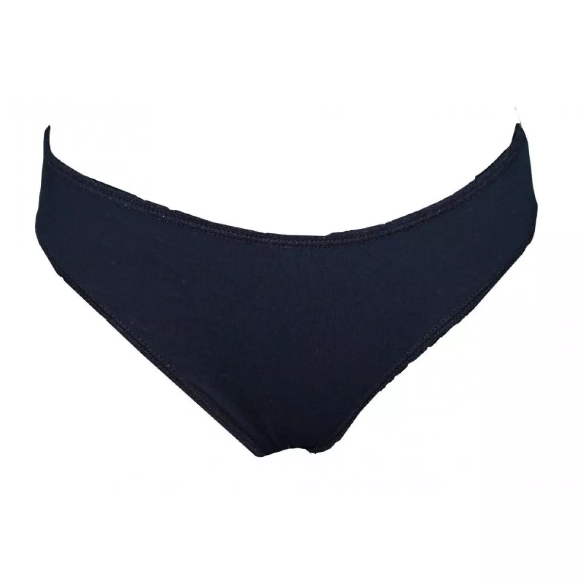 Slip noir femme 100% coton bio Peau Éthique