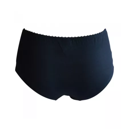 Boxer noir imprimé coton bio