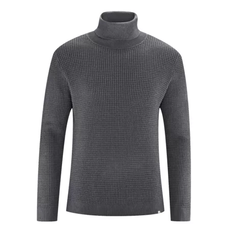 Pull col roulé chanvre et coton biologique