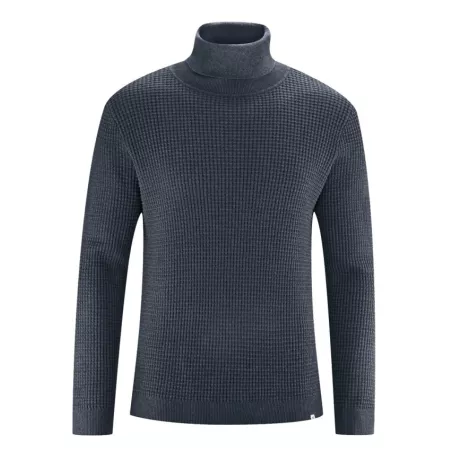 Pull col roulé chanvre et coton biologique