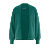 Pull cardigan chanvre et coton biologique vert spruc