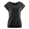 Tee shirt yoga coton bio et chanvre noir