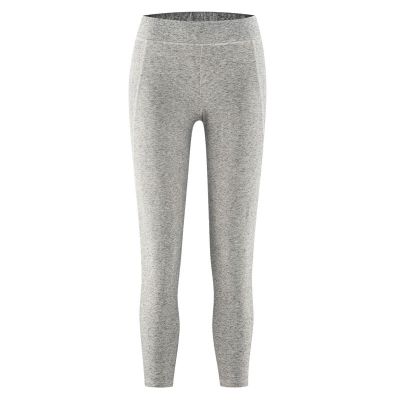 Pantalon leggings mélange gris pour le yoga coton bio et chanvre