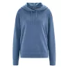 Sweat à capuche femme coton bio chanvre bleu