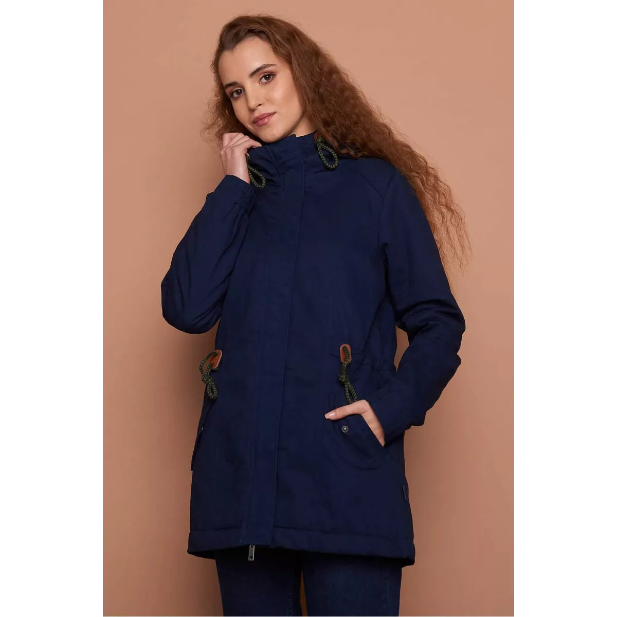 Veste femme avec capuche intérieur 100% coton biologique