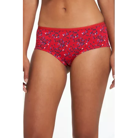 Culotte rouge en coton bio moèle red kit