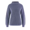 Pull femme couleur lavende coton bio et chanvre 